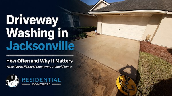 Driveway washing jacksonville cover residential concrete