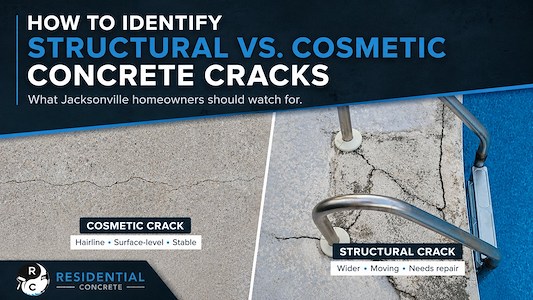 How to identify structural vs cosmetic concrete cracks