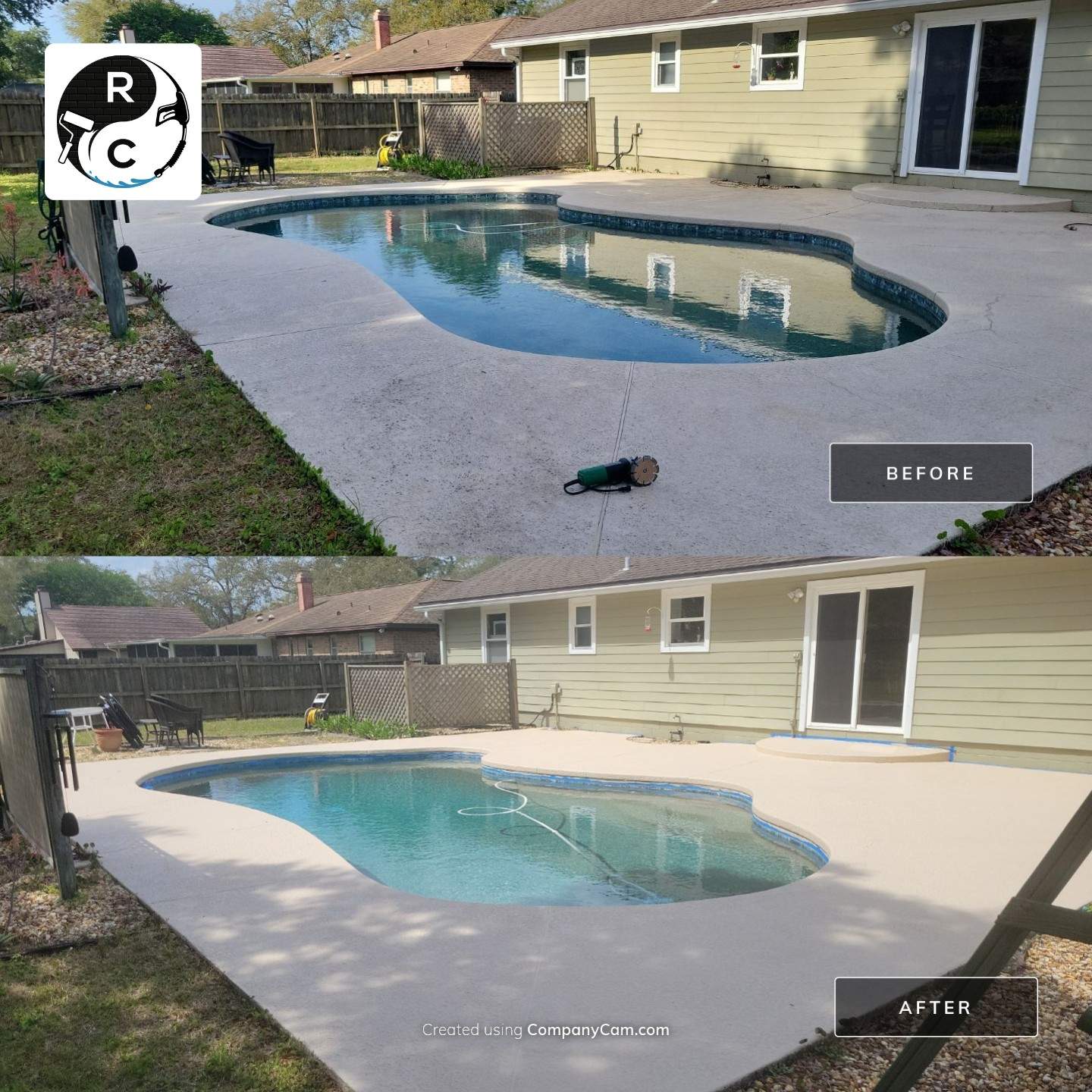 Pool Deck Wash, Crack Patch & Sealing in Jacksonville, FL (32226) Image